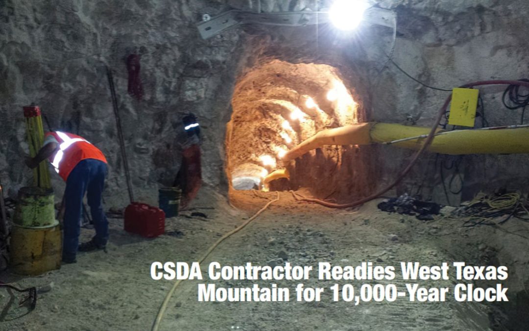 Worker Next To Underground Tunnel